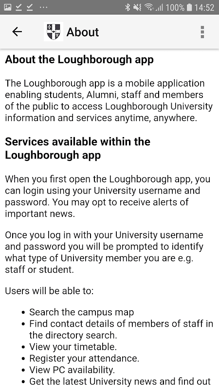 myLboro screenshot 5