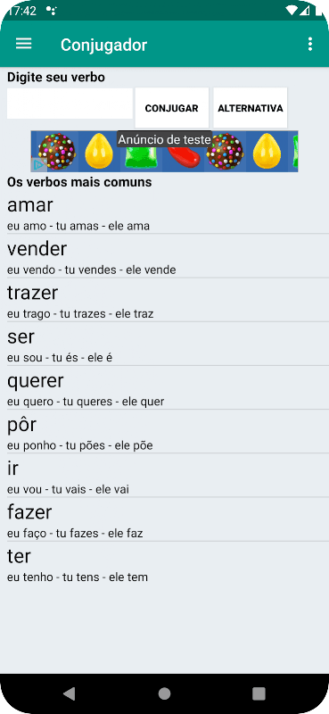 O Conjugador screenshot 2