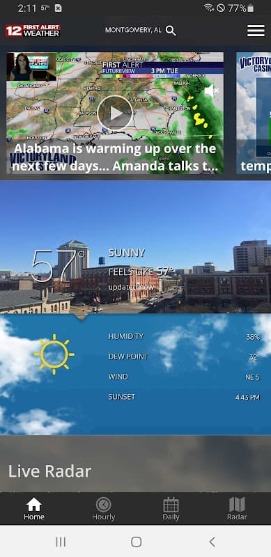 WSFA First Alert Weather screenshot 1
