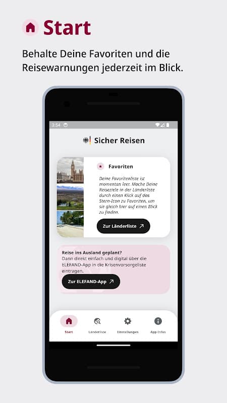 Sicher Reisen screenshot 1