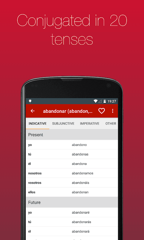 Spanish Verb Conjugator screenshot 3