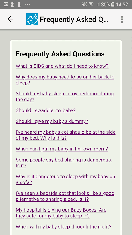 Infant Sleep Info screenshot 4