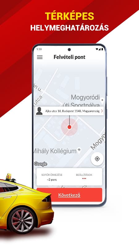 Főtaxi - grab a taxi Budapest screenshot 2
