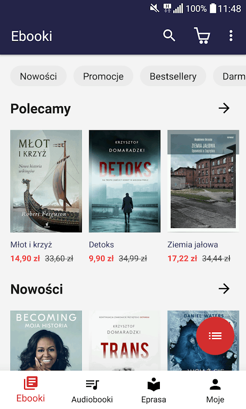 Publio - ebooki, audiobooki screenshot 1