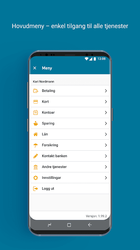 Luster Sparebank Mobilbank screenshot 1