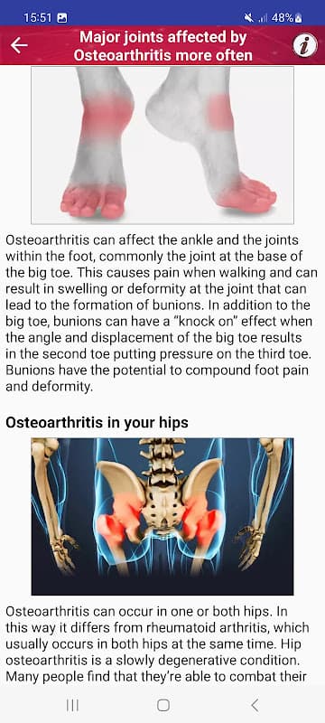 Joint Pain Osteoarthritis Help screenshot 3