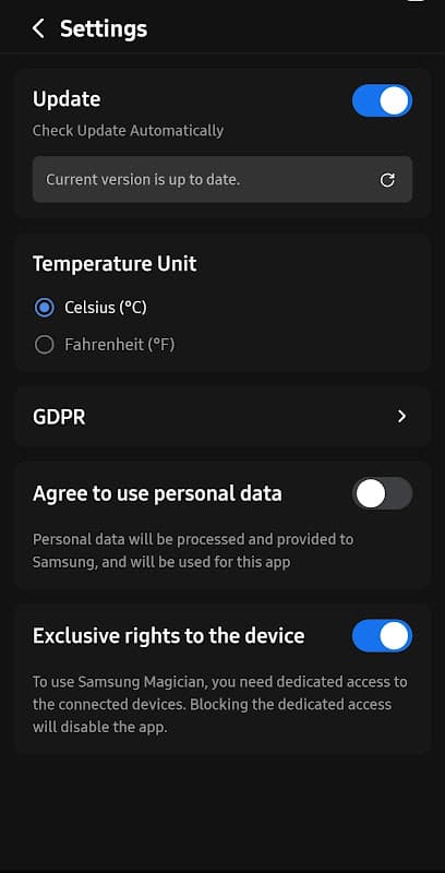 Samsung Magician screenshot 6