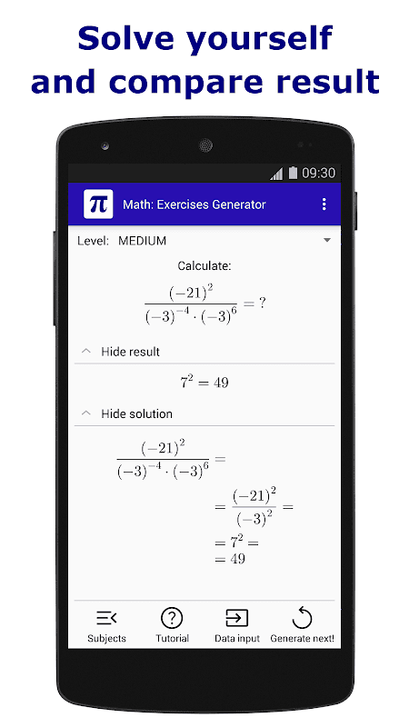 Math: Exercises Generator screenshot 1