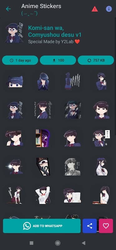 Anime Sticker For WASticker screenshot 5