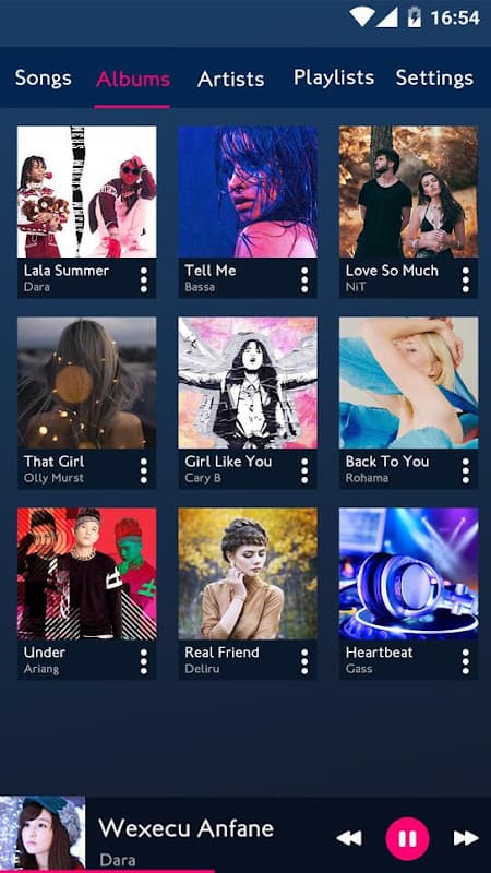 Music player screenshot 2