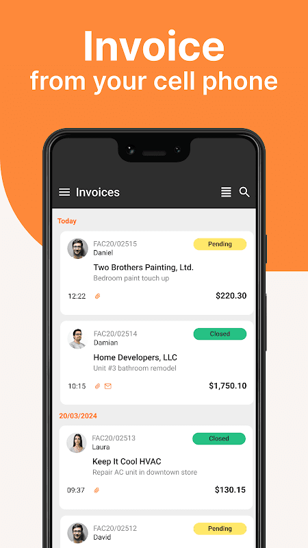 Invoices and quotes | STEL screenshot 1