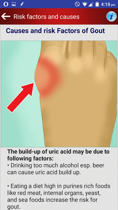 Arthritis Gout Uric Acid Diet screenshot 3
