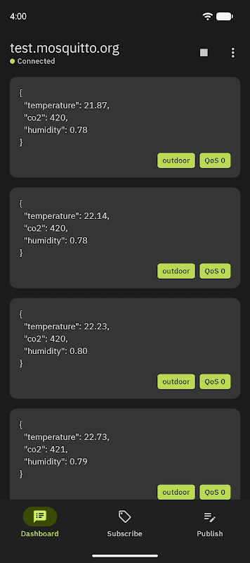 MyMQTT screenshot 3