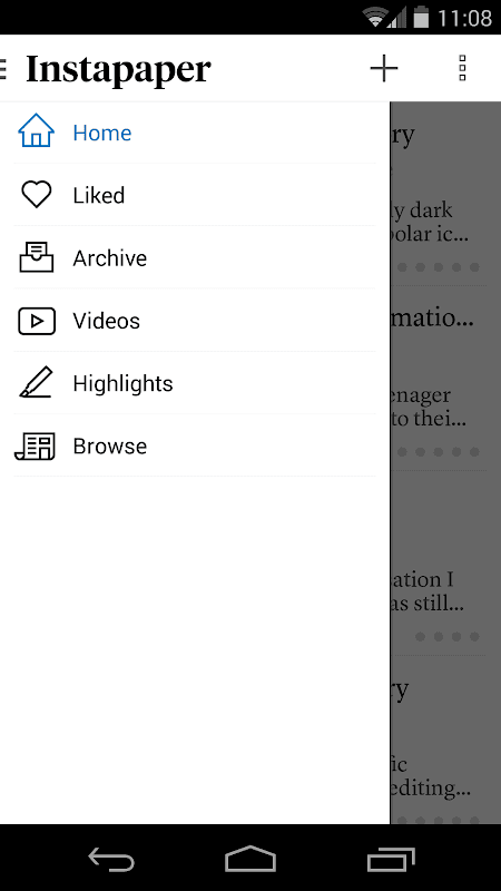 Instapaper screenshot 6