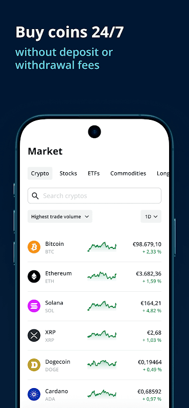 BISON - Buy Bitcoin & Co screenshot 2