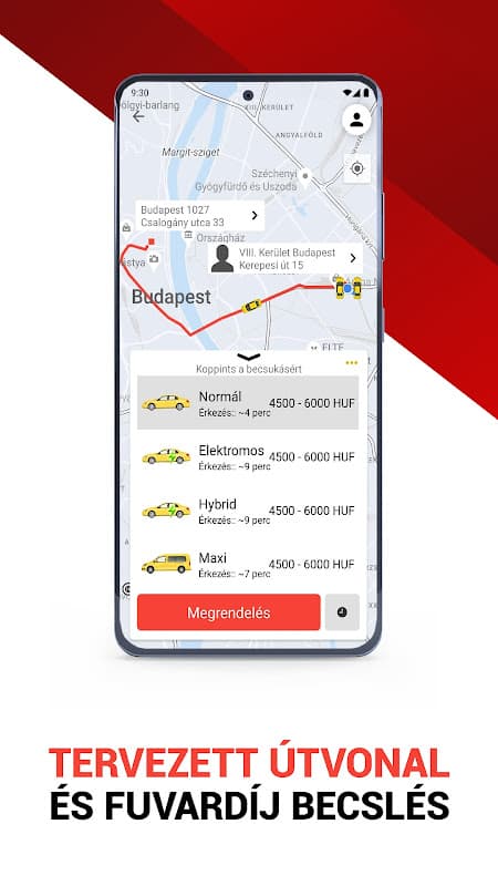 Főtaxi - grab a taxi Budapest screenshot 3