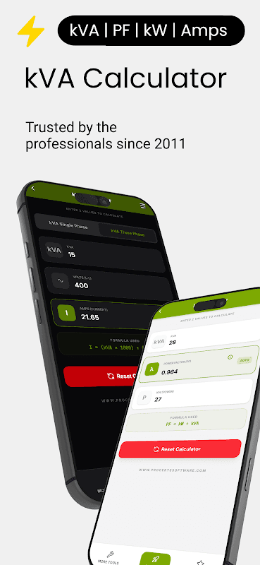 kVA Calculator screenshot 1