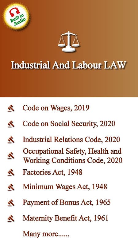Industrial And Labour Laws screenshot 1
