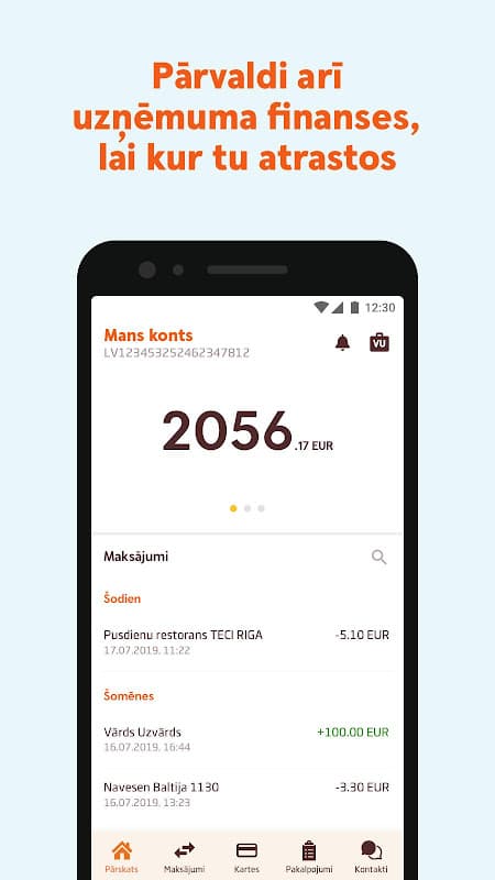 Swedbank Latvia screenshot 6