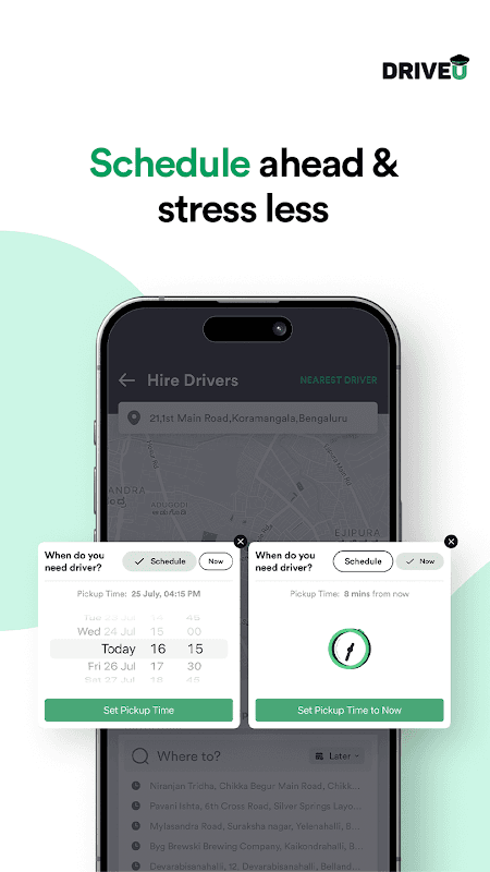 DriveU: Hire Driver for Car screenshot 5