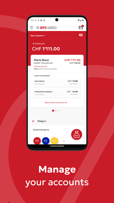 BPS SUISSE GoBanking screenshot 4