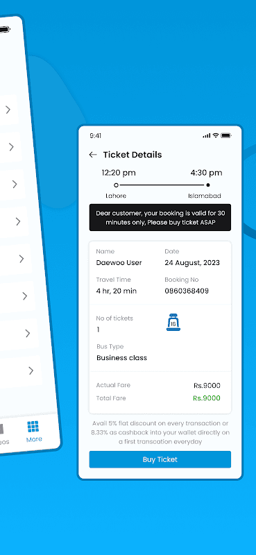 Daewoo Express Mobile screenshot 6