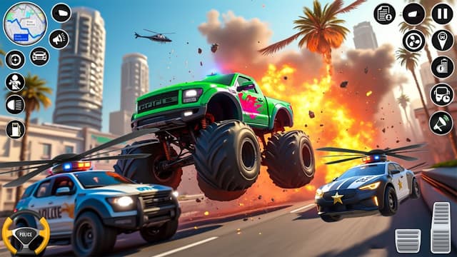 US  Police Speed Truck Water Surfing Gangser Chase screenshot 1