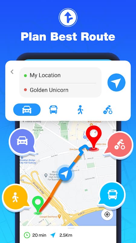 GPS Route Finder - Compass screenshot 1
