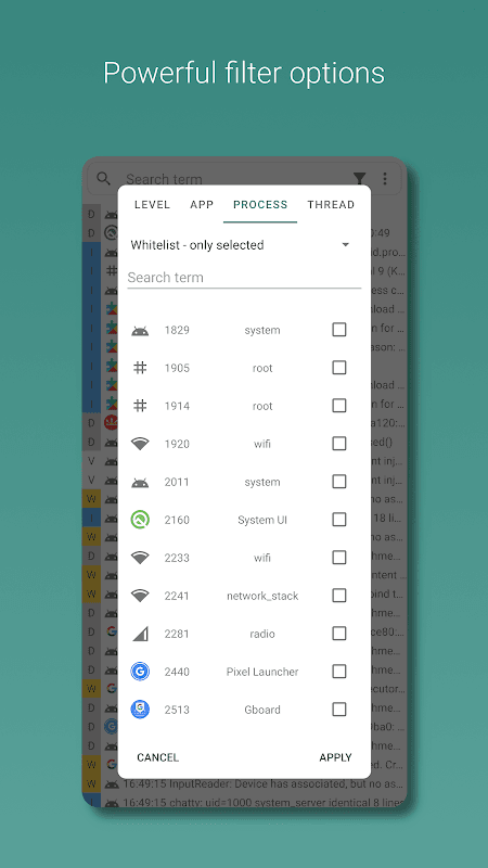 Logcat Reader Professional screenshot 2