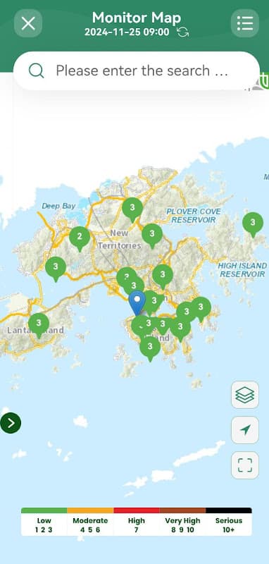 HK AQHI 香港空氣質素健康指數 screenshot 3