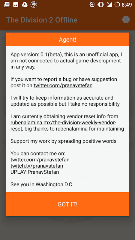 The Division 2 Companion App screenshot 5