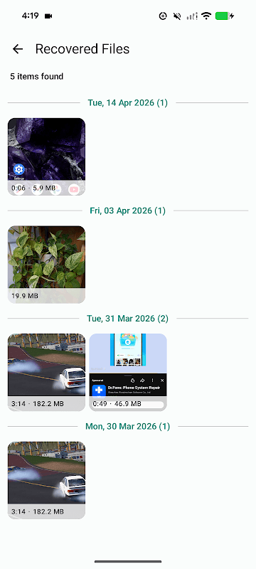 Data Recovery - Photo or Video screenshot 4