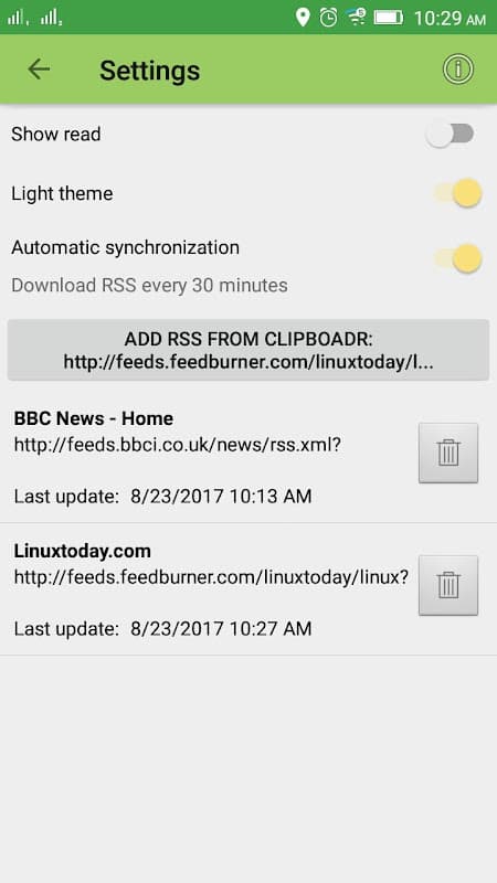 EP RSS Reader screenshot 4