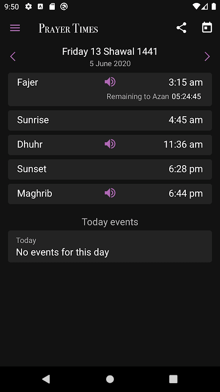Prayer Times screenshot 1