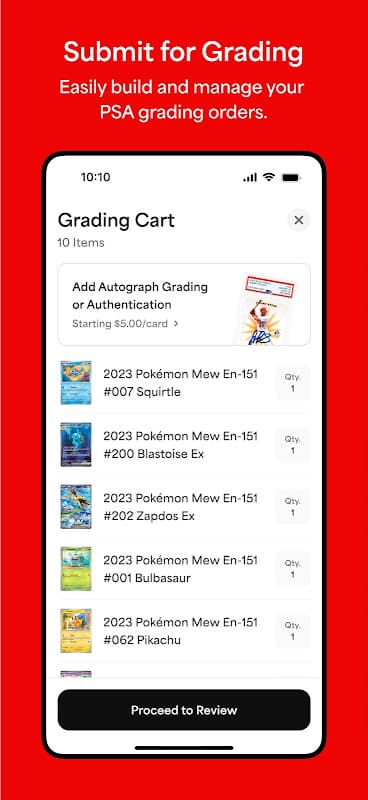 PSA | Pokémon and Sports Cards screenshot 2