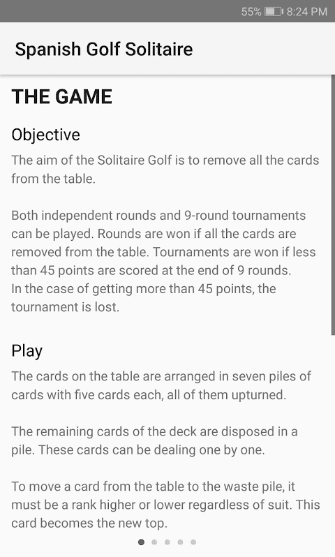Spanish Golf Solitaire screenshot 4