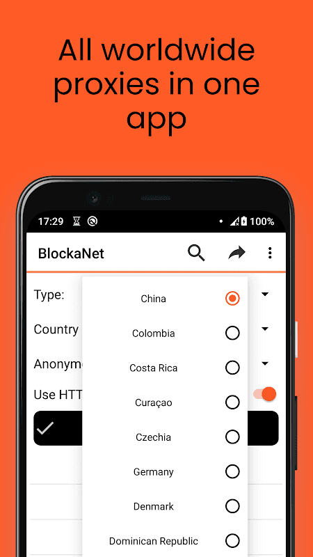 BlockaNet: Free Proxy List screenshot 2