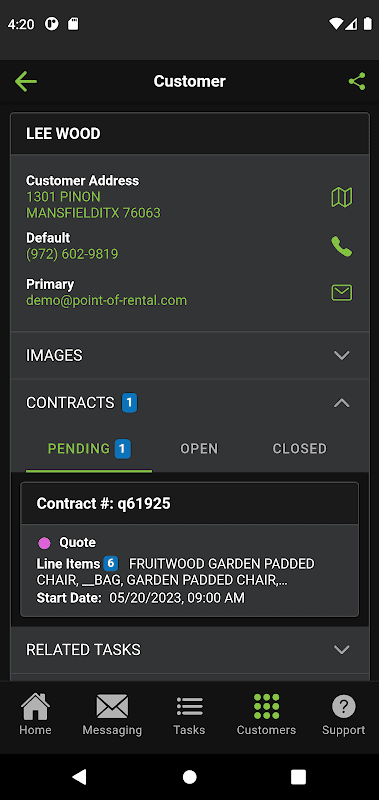 Point of Rental ONE screenshot 3