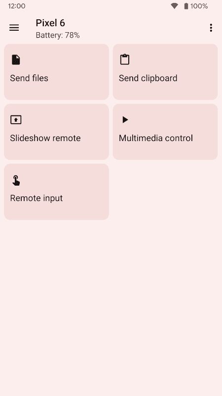KDE Connect screenshot 1