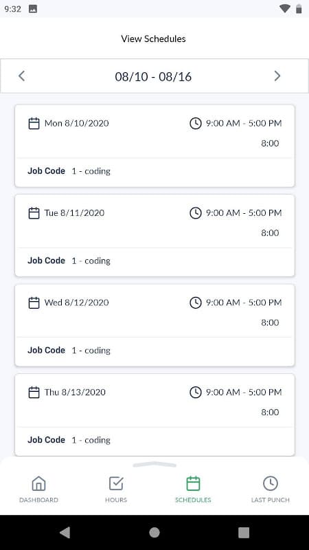 TimeClock Plus Clock screenshot 4