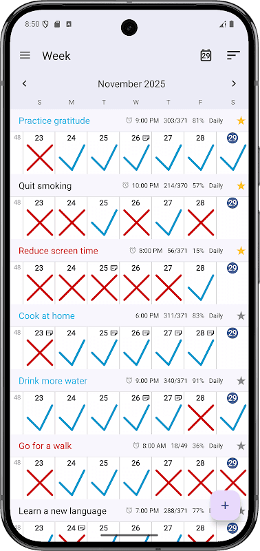 Goal & Habit Tracker Calendar screenshot 2