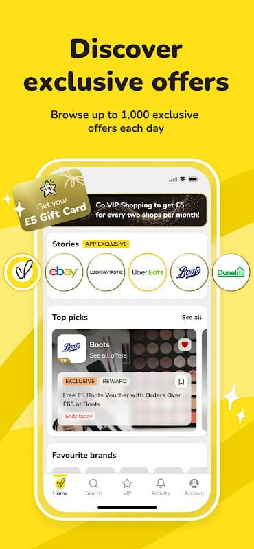 VoucherCodes: Discounts, Deals screenshot 1