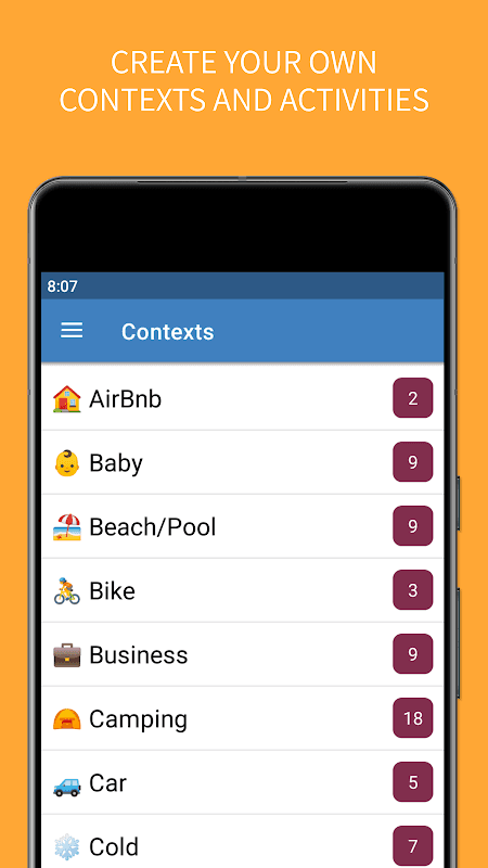 SmartPack - packing lists screenshot 4