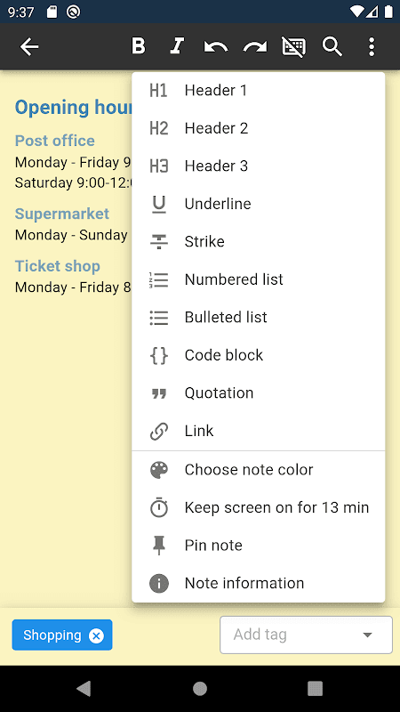 SilentNotes screenshot 5
