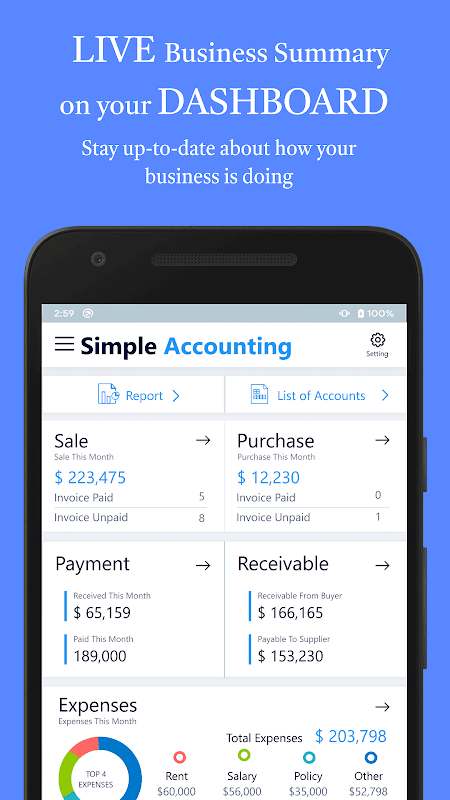 Accounting Bookkeeping - Invoice Expense Inventory screenshot 2