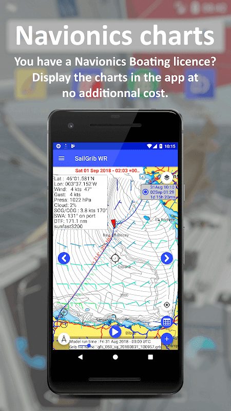 SailGrib Weather Routing Free screenshot 4