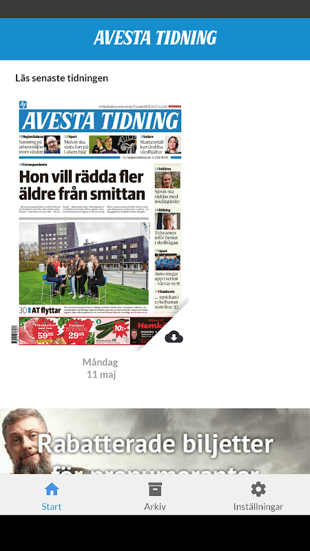 Avesta Tidning e-tidning screenshot 1