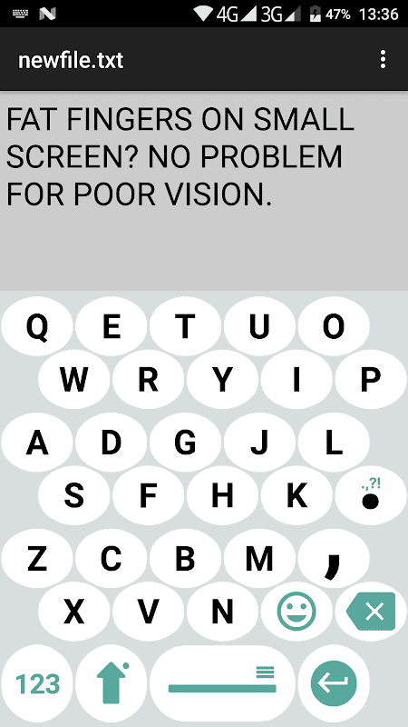 1C Big Keyboard screenshot 1
