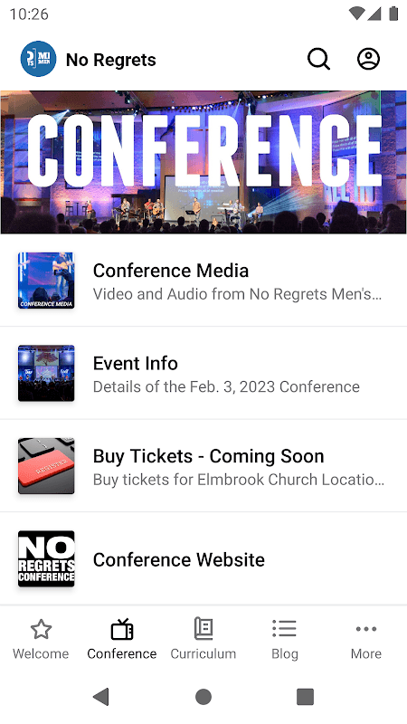 No Regrets Men's Ministries screenshot 2