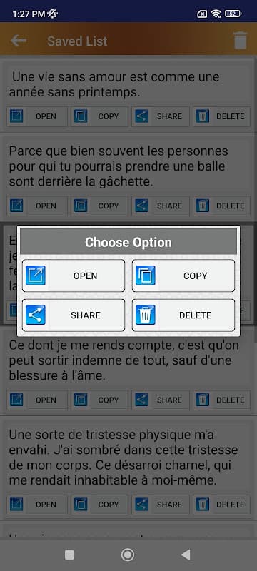 Citations de Cœur Brisé screenshot 4